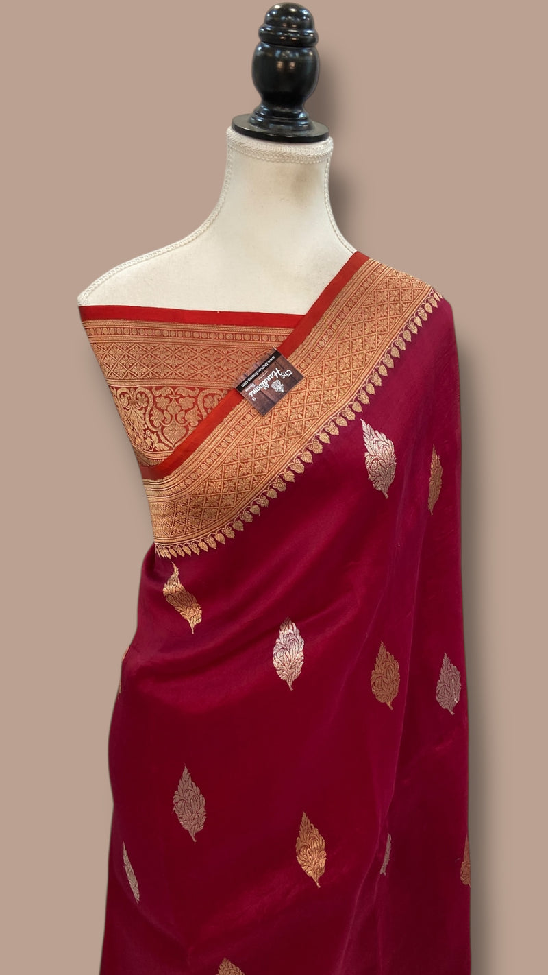 Pure Kora Handloom Banarasi Saree - The Handlooms