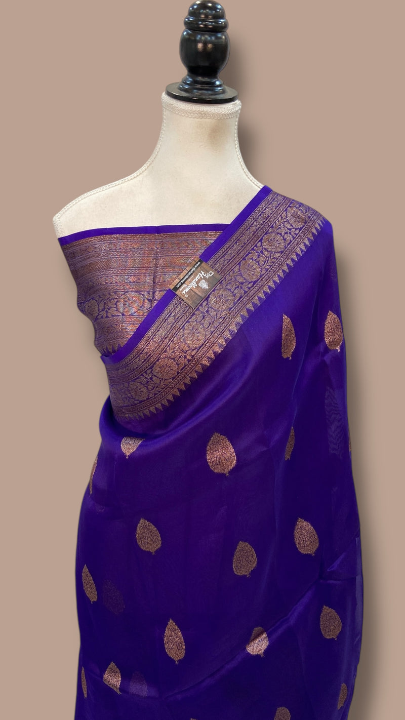 Pure Kora Handloom Banarasi Saree - The Handlooms