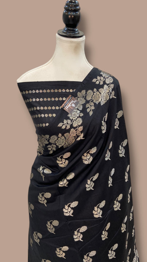 Pure Mango Silk Banarasi Handloom Saree - The Handlooms