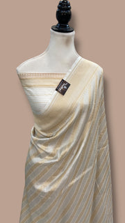 Pure Katan Silk Banarasi Handloom Saree - All Over Sona Roopa Jaal Work - The Handlooms