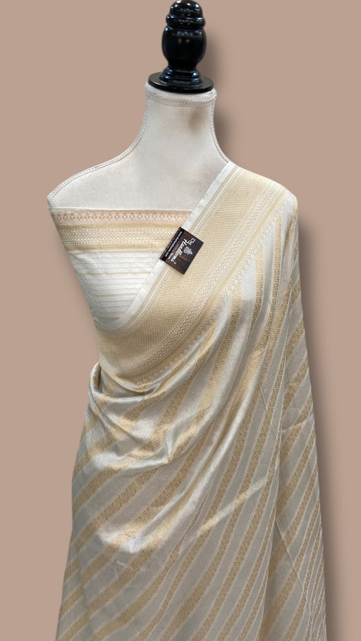 Pure Katan Silk Banarasi Handloom Saree - All Over Sona Roopa Jaal Work - The Handlooms