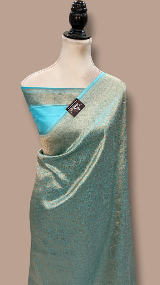 Pure Katan Silk Banarasi Handloom Saree - Tanchui Brocade - The Handlooms