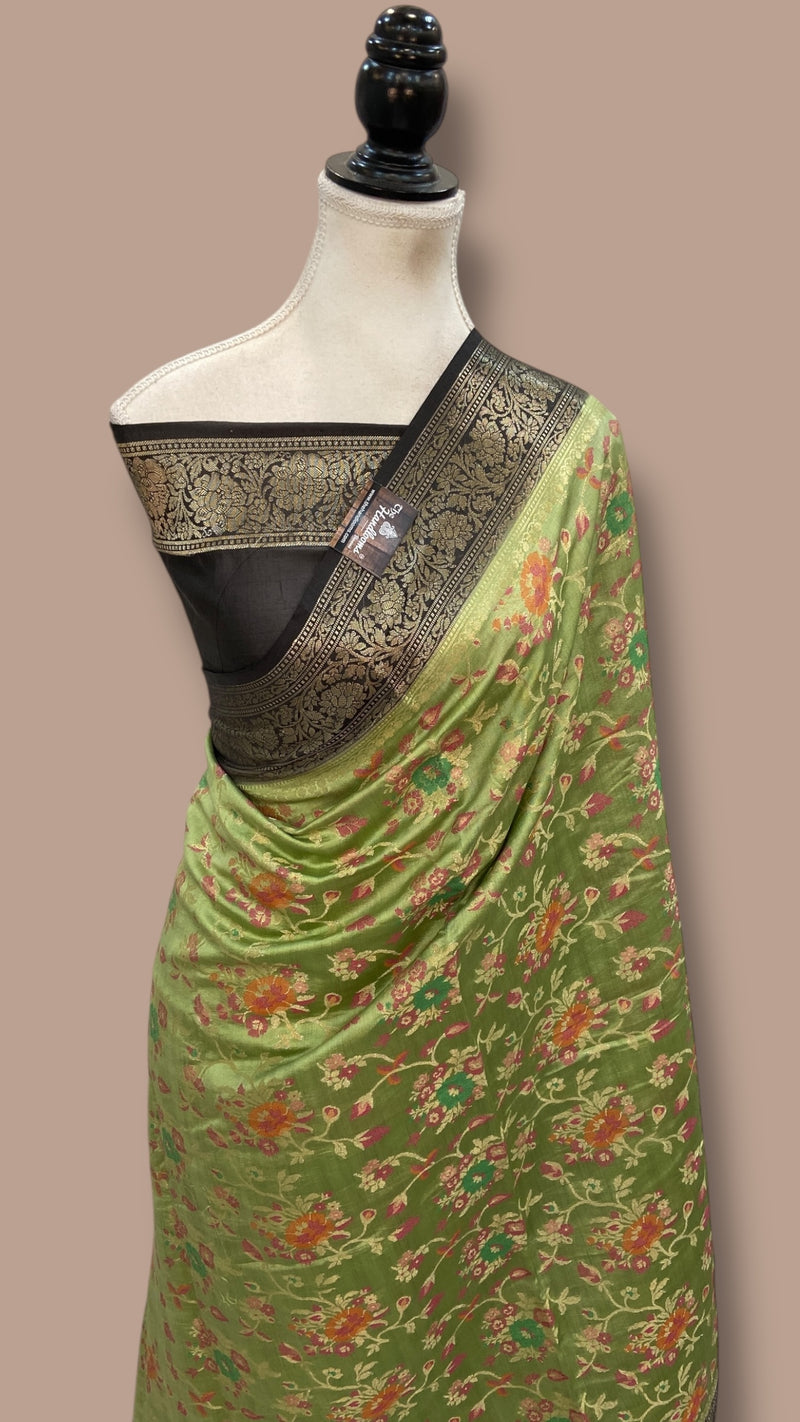 Pure Chiniya Silk Handloom Banarasi Saree - The Handlooms
