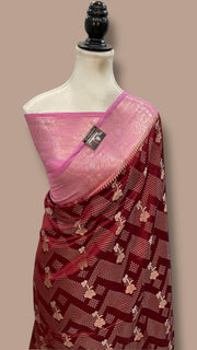 Pure Mango Silk Banarasi Handloom Saree - The Handlooms