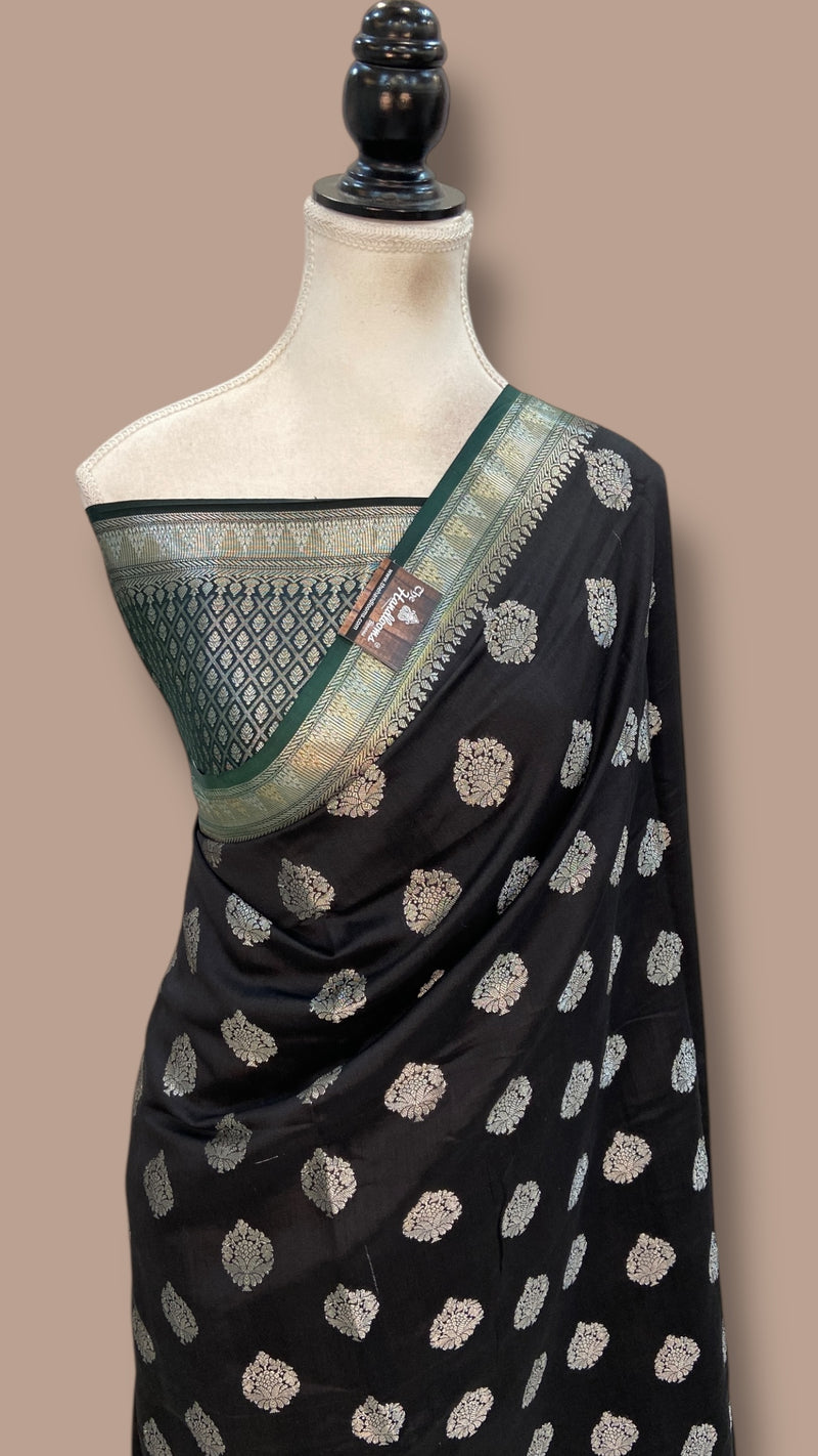 Pure Chiniya Silk Handloom Banarasi Saree - The Handlooms