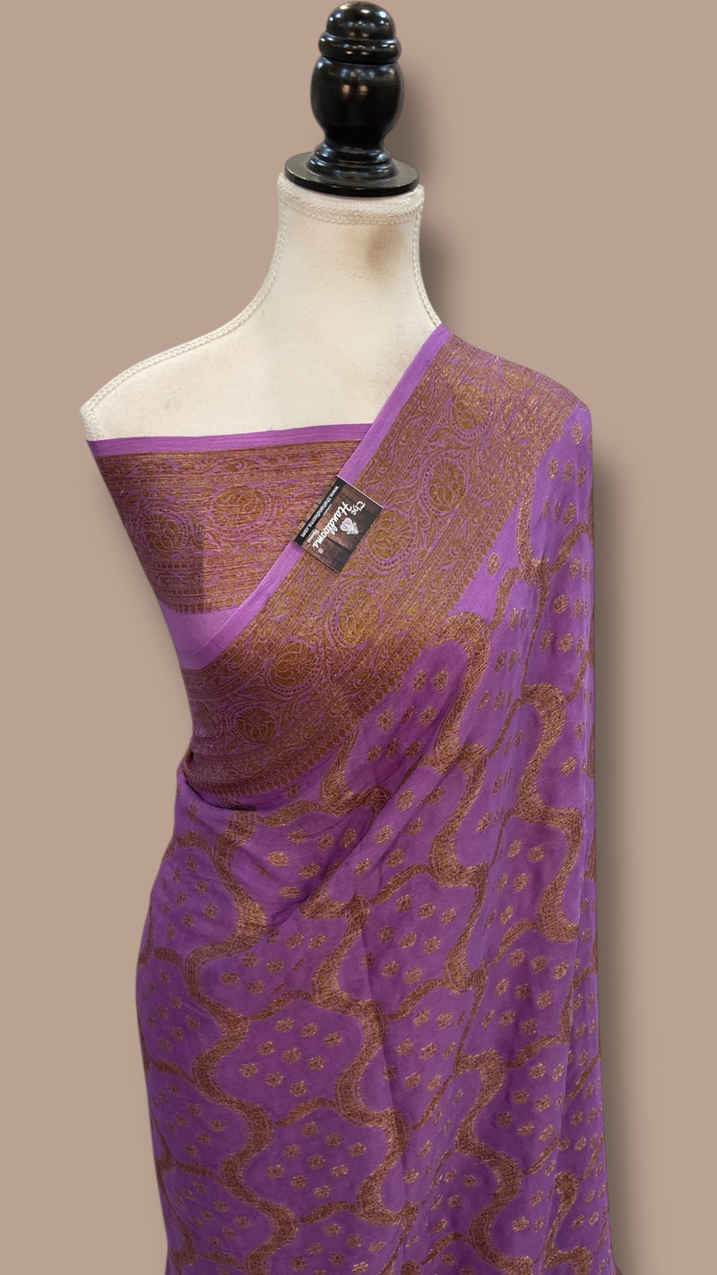 Pure Chiffon Khaddi Banarasi Saree