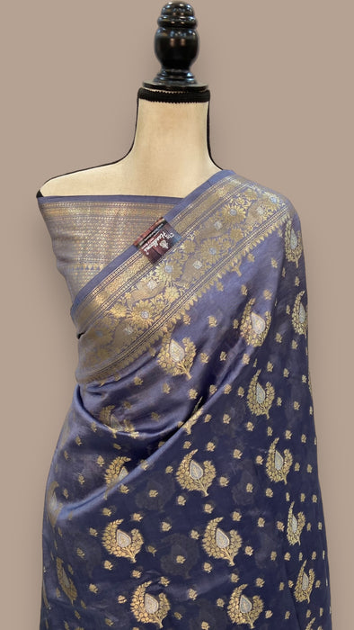 Pure Mango Silk Banarasi Handloom Saree