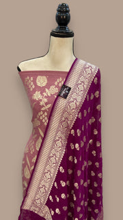 Khaddi Georgette Banarasi Dress material - The Handlooms