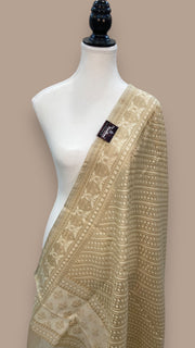 Pure Cotton Banarasi Handloom Dupatta - The Handlooms