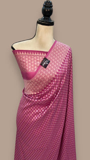 Pure Moonga Khaddi Handloom Banarasi Saree - The Handlooms