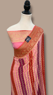 Pure Chiffon Khaddi Banarasi Saree - The Handlooms
