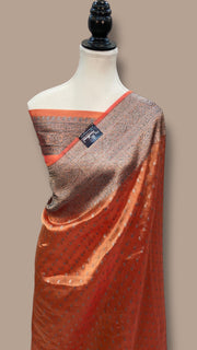 Pure Kora Tissue Handloom Banarasi Saree - The Handlooms