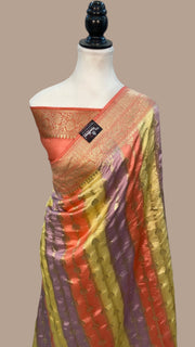 Pure Dupion Silk Banarasi Handloom Saree - The Handlooms