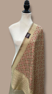 Pure Katan Silk Banarasi dupatta - The Handlooms