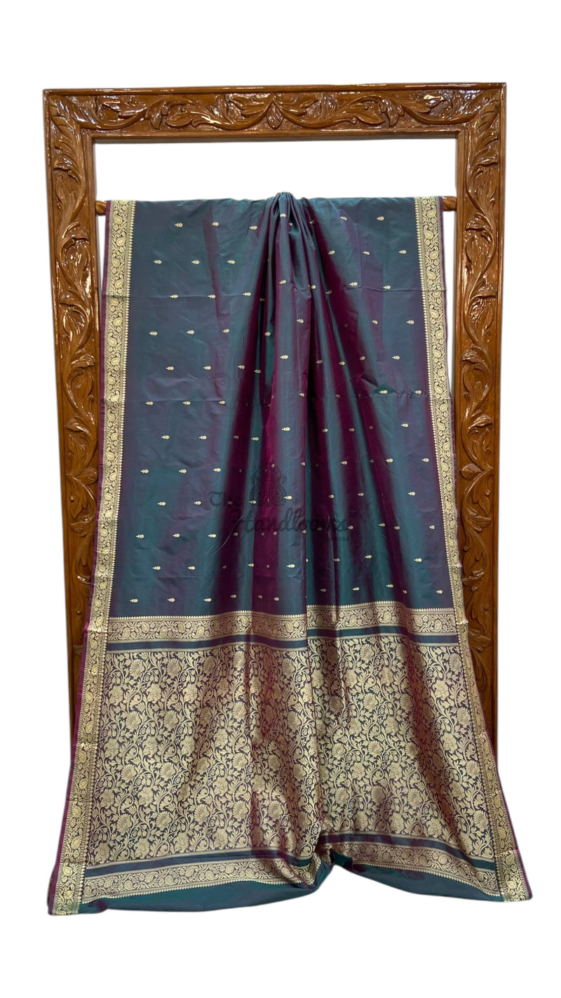 Pure Katan Silk Banarasi Handloom Saree - The Handlooms