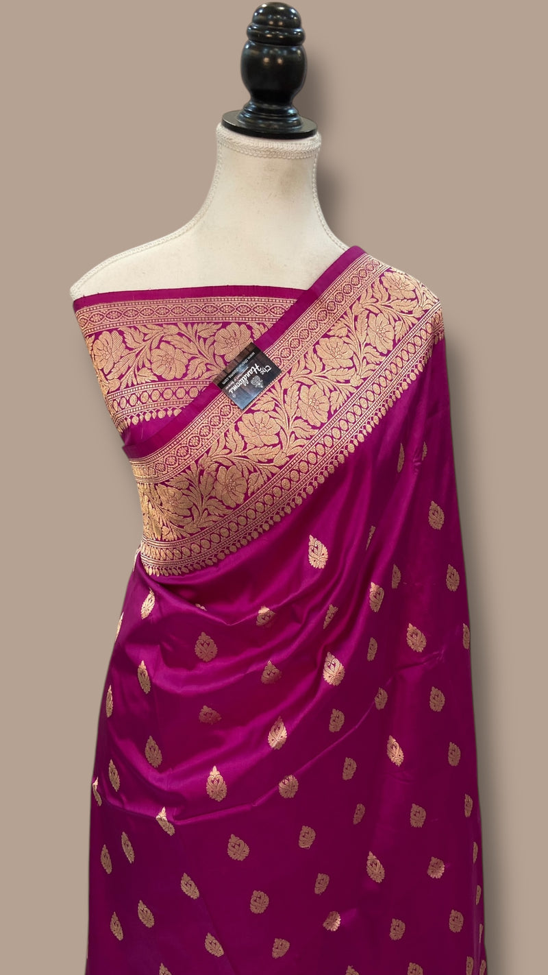 Pure Katan Silk Banarasi Handloom Saree - The Handlooms