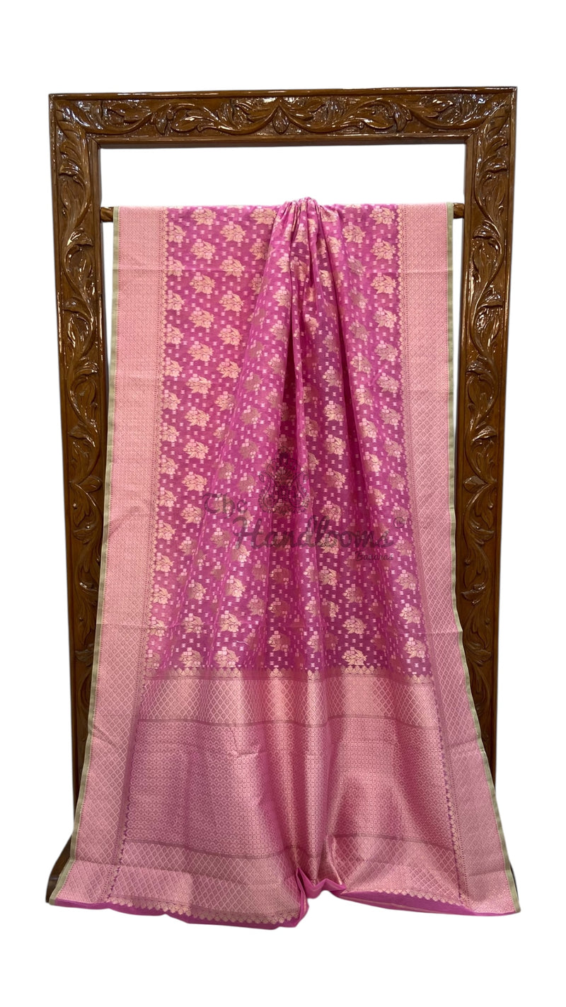 Pure Cotton Banarasi Brocade Handloom Saree - The Handlooms