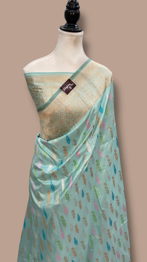 Ektara Pure Katan Silk Banarasi Handloom Saree - All Over Kadiyal Jaal Work - The Handlooms