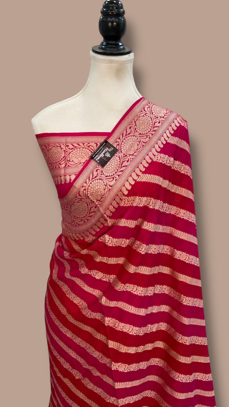 Pure Chiffon Khaddi Banarasi Saree - The Handlooms