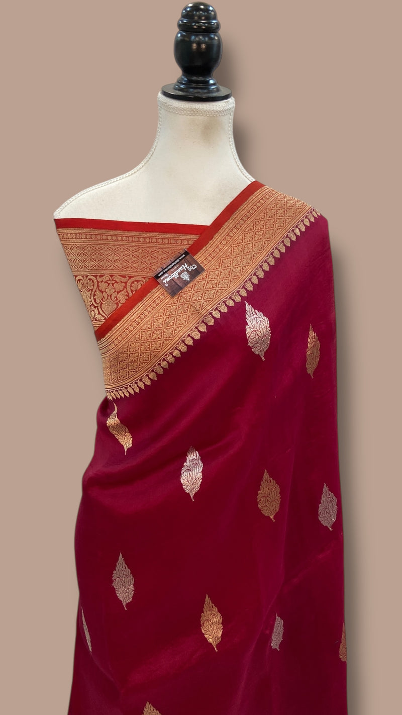 Pure Kora Handloom Banarasi Saree - The Handlooms