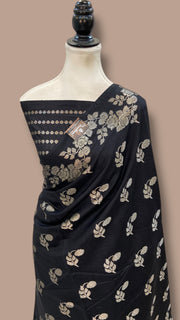 Pure Mango Silk Banarasi Handloom Saree - The Handlooms