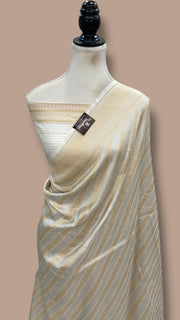 Pure Katan Silk Banarasi Handloom Saree - All Over Sona Roopa Jaal Work - The Handlooms