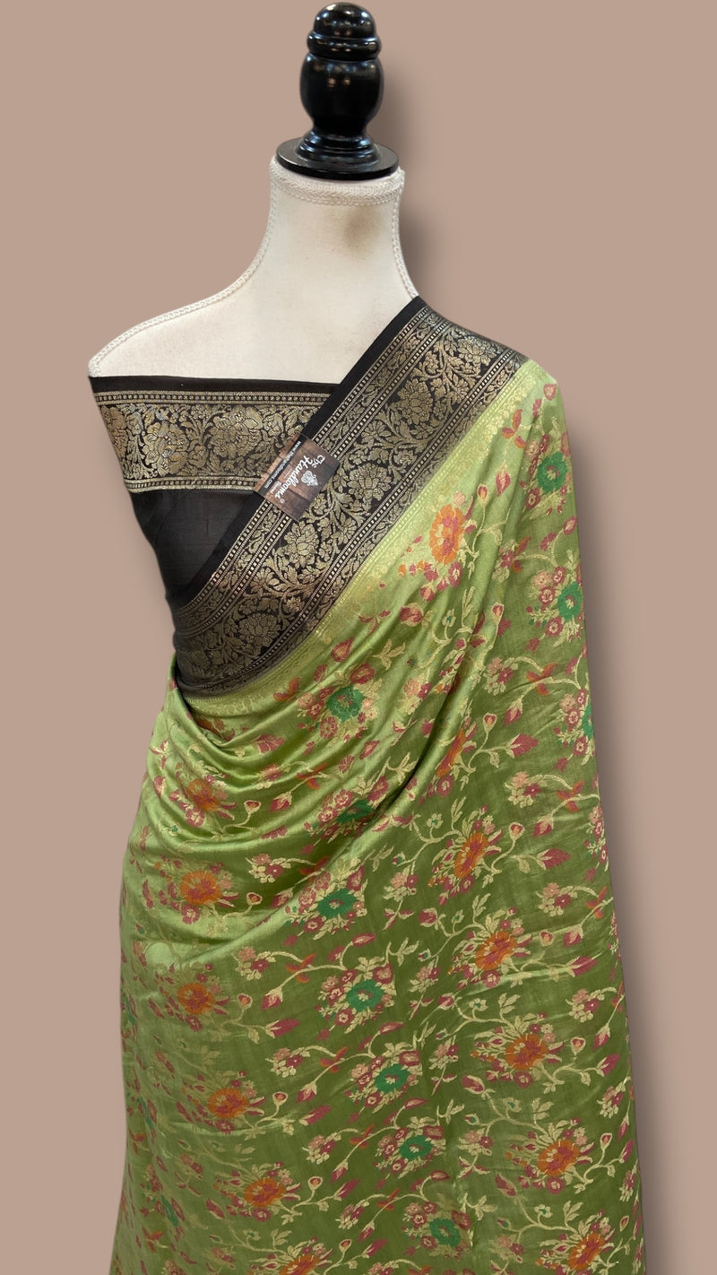 Pure Chiniya Silk Handloom Banarasi Saree - The Handlooms