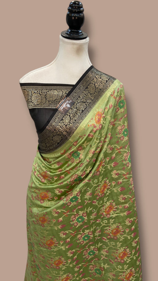 Pure Chiniya Silk Handloom Banarasi Saree - The Handlooms