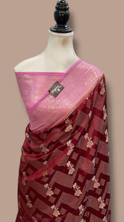 Pure Mango Silk Banarasi Handloom Saree - The Handlooms