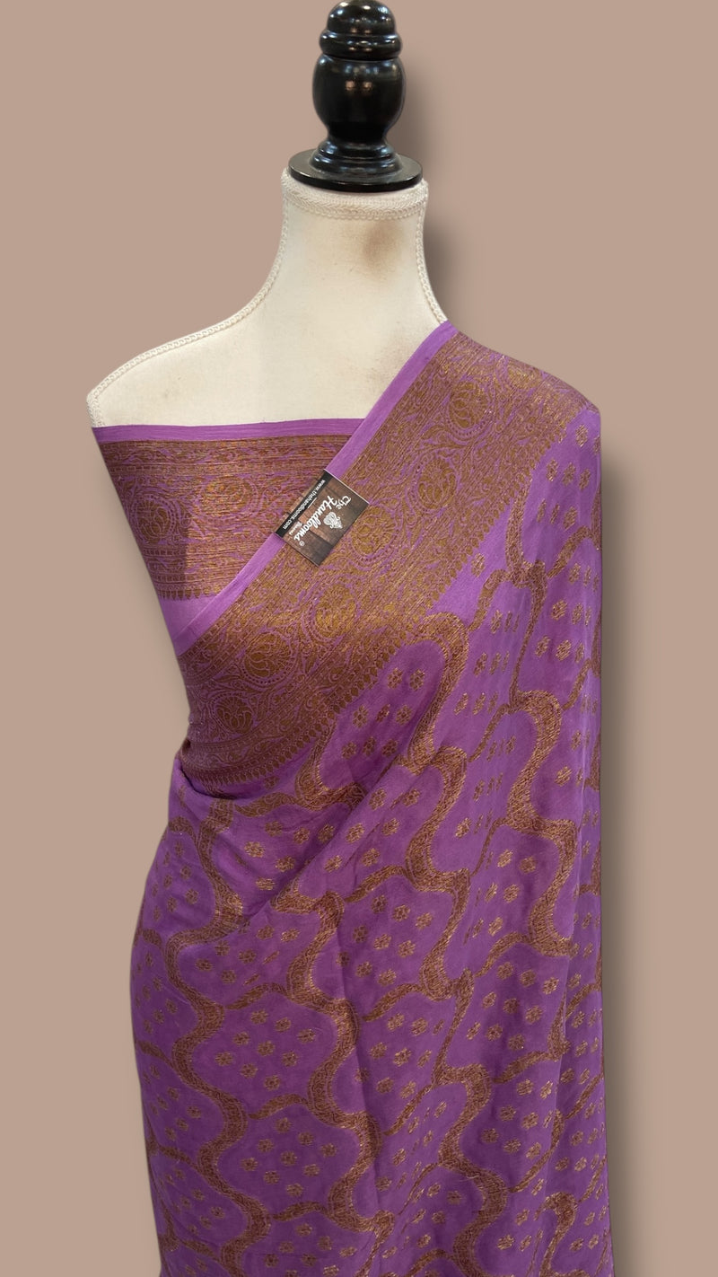 Pure Chiffon Khaddi Banarasi Saree
