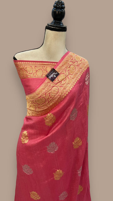 Tussar Georgette Handloom Banarasi Saree