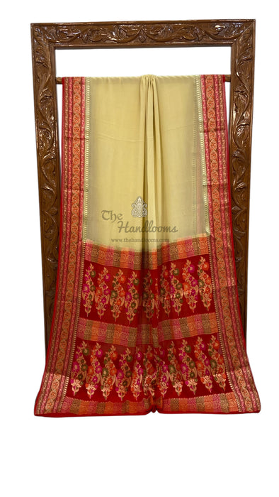 Pure Chiffon Khaddi Banarasi Saree