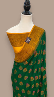 Pure Chiffon Khaddi Banarasi Saree - The Handlooms