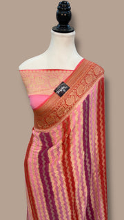 Pure Chiffon Khaddi Banarasi Saree - The Handlooms