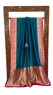 Pure Dupion Silk Banarasi Handloom Saree - The Handlooms
