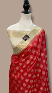 Pure Tussar Silk Handloom Banarasi Saree - The Handlooms