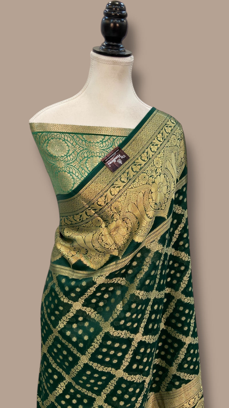 Pure Kora Handloom Banarasi Saree - The Handlooms