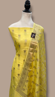 Pure Mango Silk Dress Material - The Handlooms