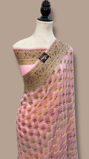 Pure Chiffon Khaddi Banarasi Saree - The Handlooms