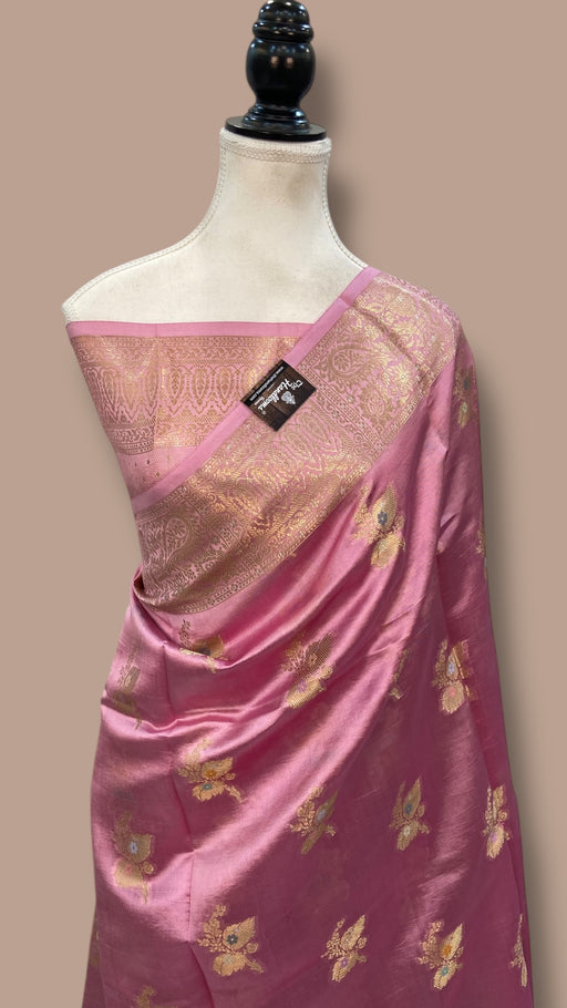 Pure Mango Silk Banarasi Handloom Saree - The Handlooms