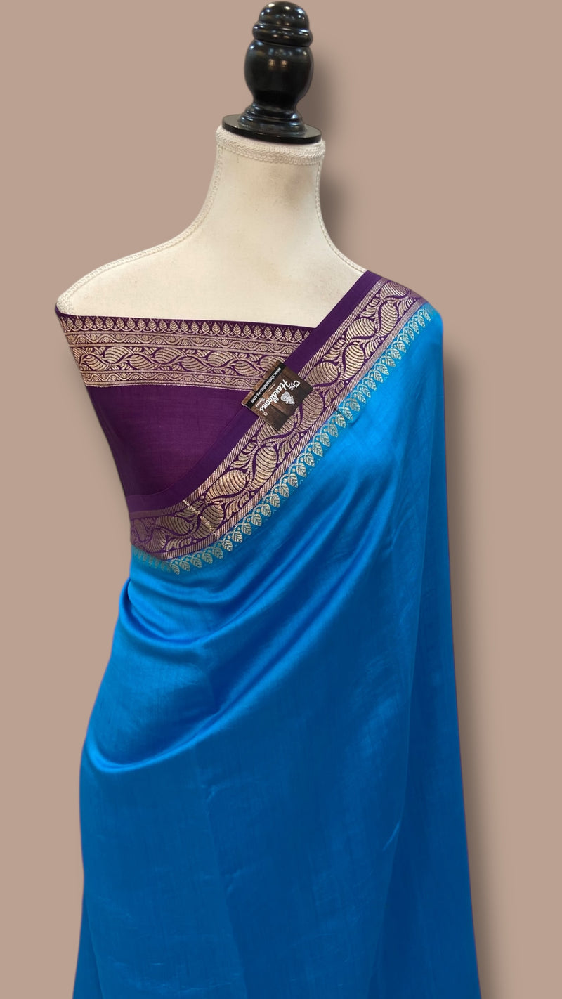 Pure Chiniya Silk Khaddi Handloom Banarasi Saree - The Handlooms