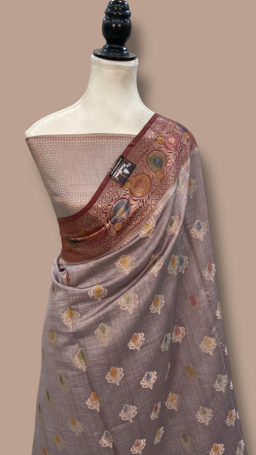 Pure Chiniya Silk Handloom Banarasi Saree - The Handlooms
