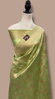 Pure Chiniya Khaddi Handloom Banarasi Saree - The Handlooms