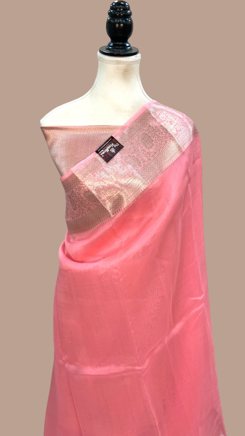 Pure Kora Handloom Banarasi Saree - The Handlooms