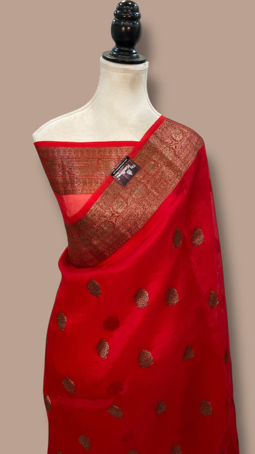 Pure Kora Handloom Banarasi Saree - The Handlooms