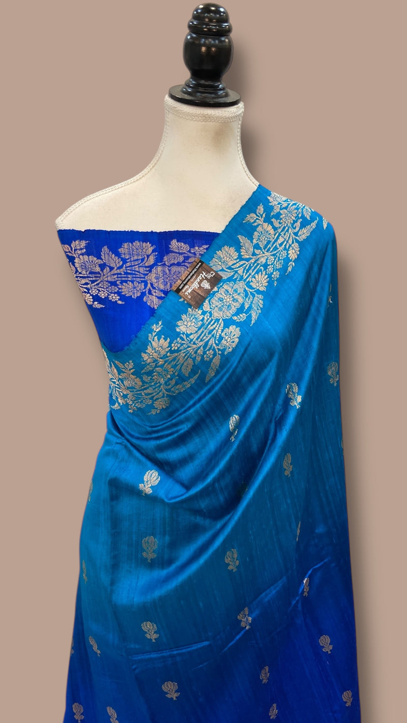 Pure Raw Silk Handloom Banarasi Saree - The Handlooms