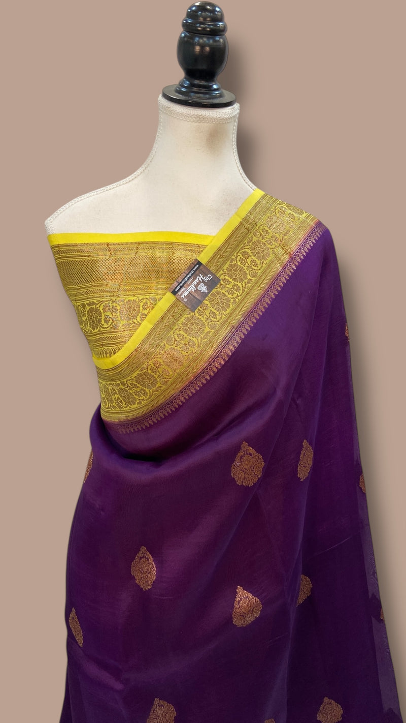 Pure Kora Handloom Banarasi Saree - The Handlooms