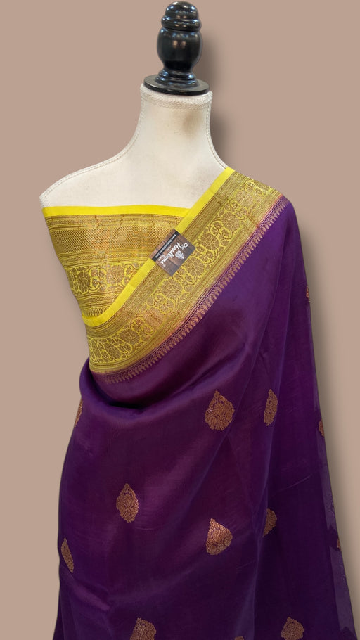 Pure Kora Handloom Banarasi Saree - The Handlooms