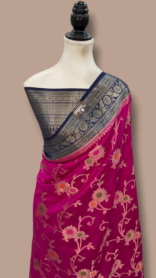 Pure Chiniya Silk Handloom Banarasi Saree - The Handlooms