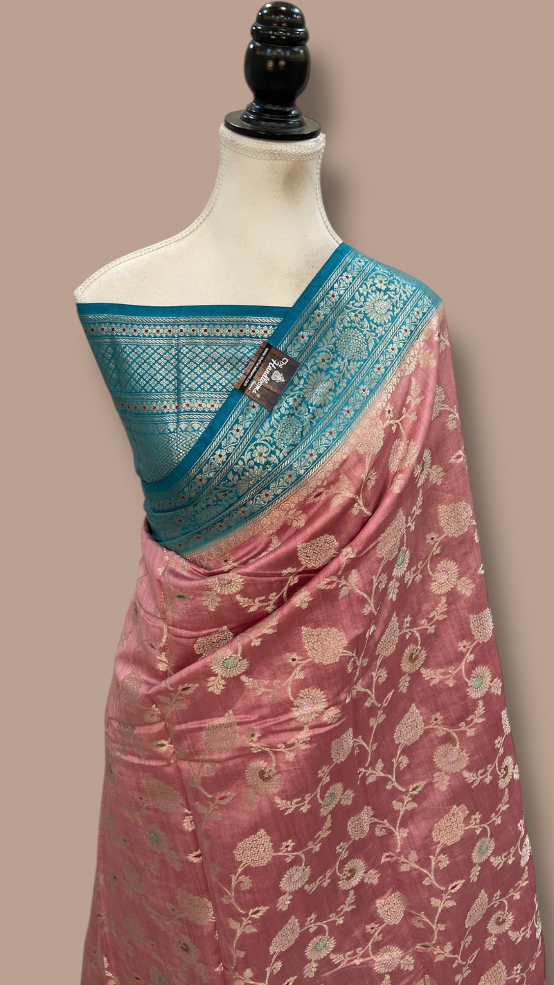 Pure Chiniya Silk Handloom Banarasi Saree - The Handlooms